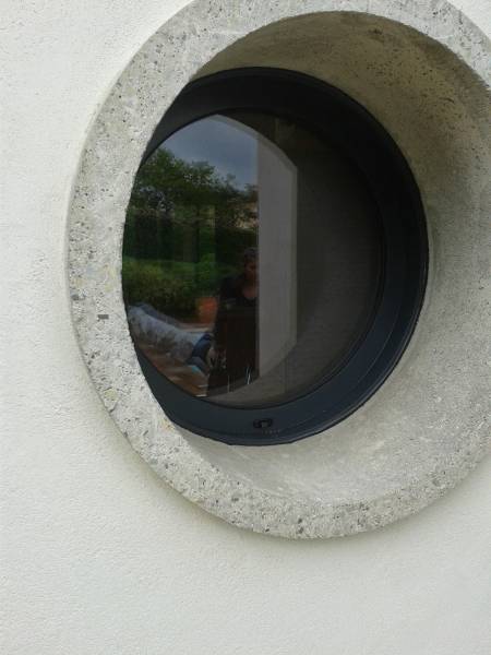 Oeil de boeuf en aluminium gris anthracite RAL 7016